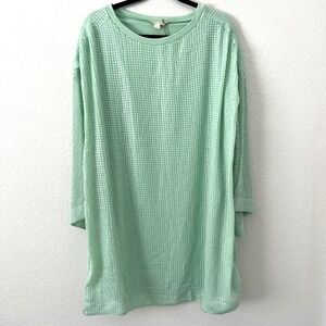 NWT Anthropologie Let Me Be Size 1X Sequin Mini Dress Mint Green Sheath Cocktail